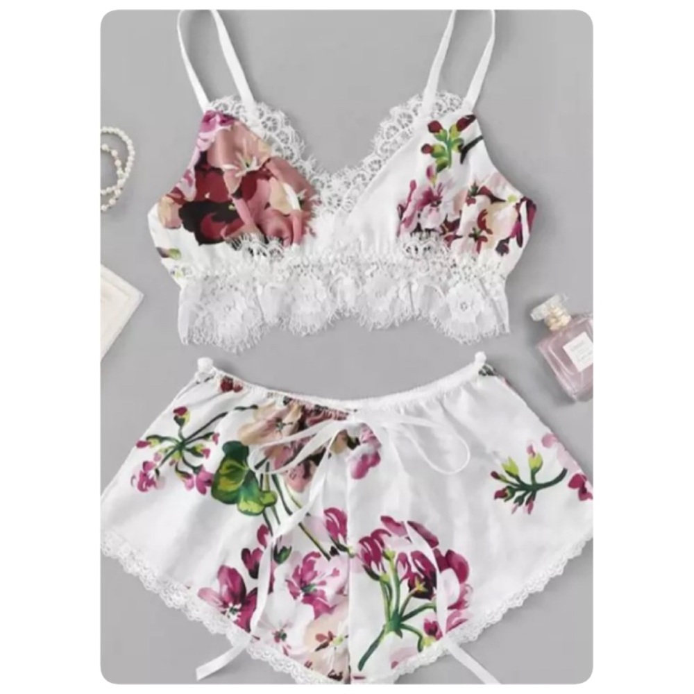 2 piece floral pj / lingerie